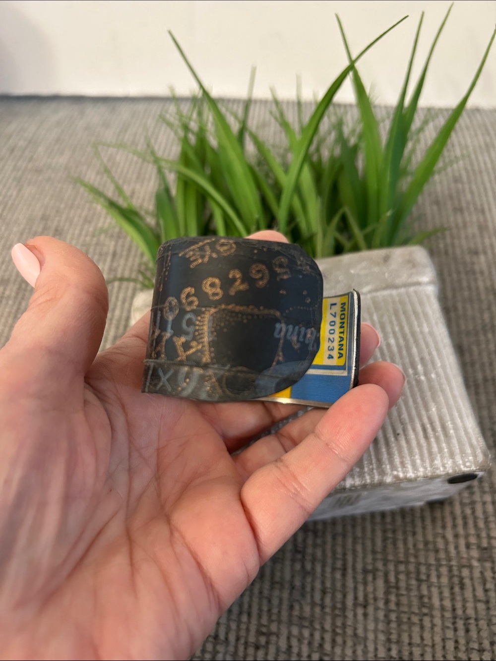 ❌last chance!❌  vintage ‘93 License plate Cuff Bracelet with numbers & letters - Picture 8 of 10